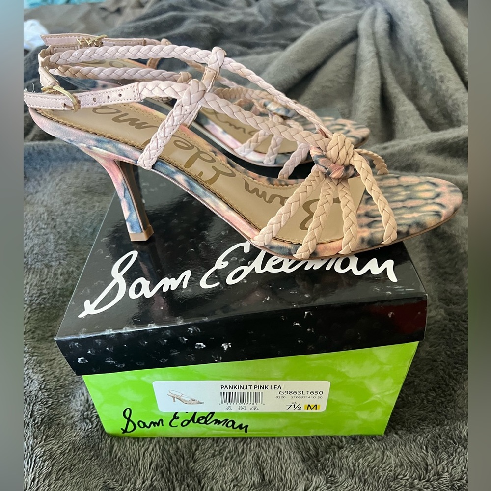 Pink stone heels